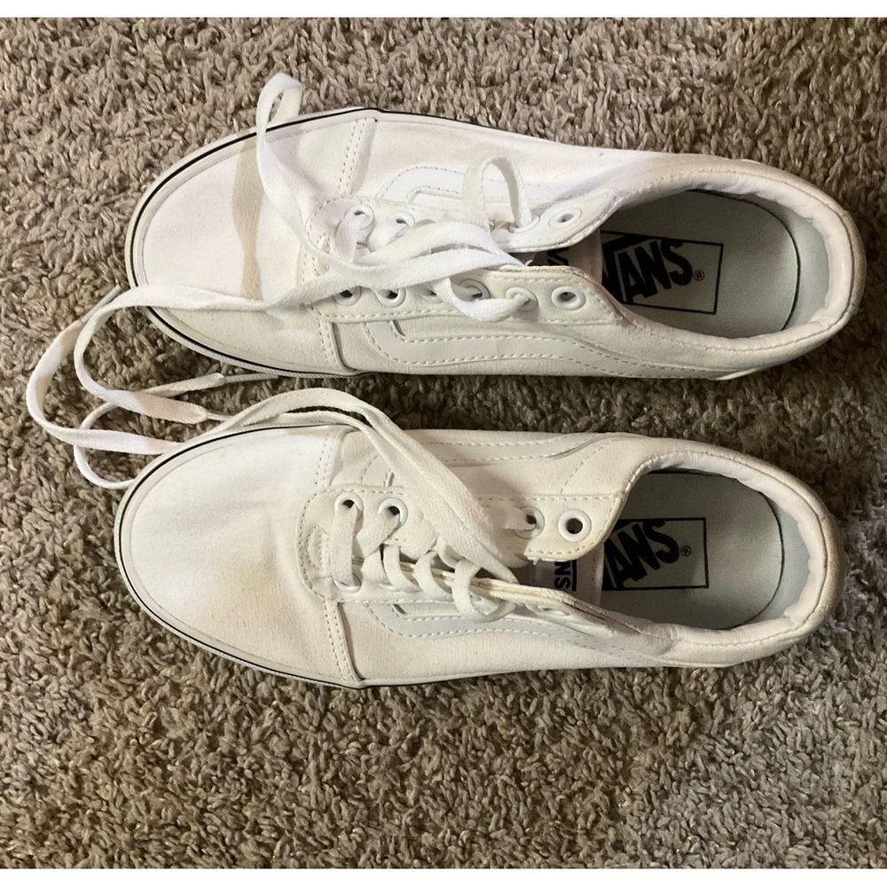White vans size 6